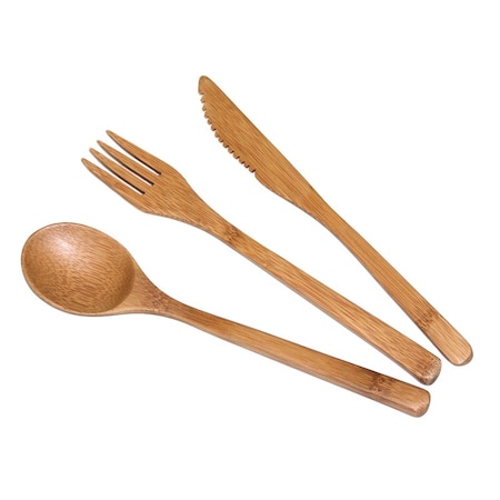 Totally Bamboo Totally Bamboo Brown Bamboo Flatware set 20-2006
